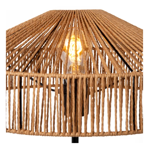 Lucide YUNKAI - Lámpara de mesa - Ø 40 cm - 1xE27 - Natural - detalle 1